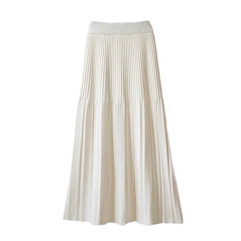 Amazon.com: Women A Line Knitted Sweater Skirts Elastic High